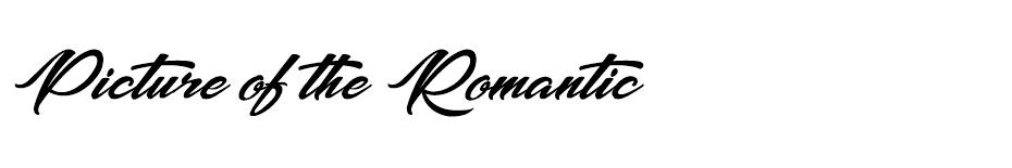 Picture of the Romantic font